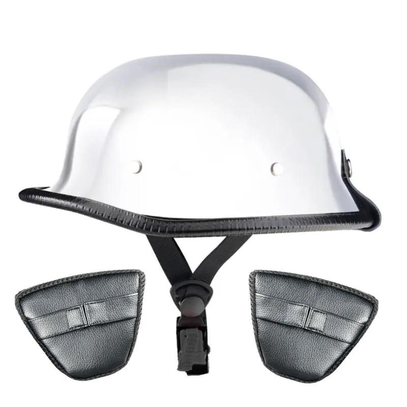 Lightweight Mayan DOT Germanator Helmet / Chrome