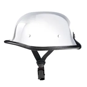 Lightweight Mayan DOT Germanator Helmet / Chrome
