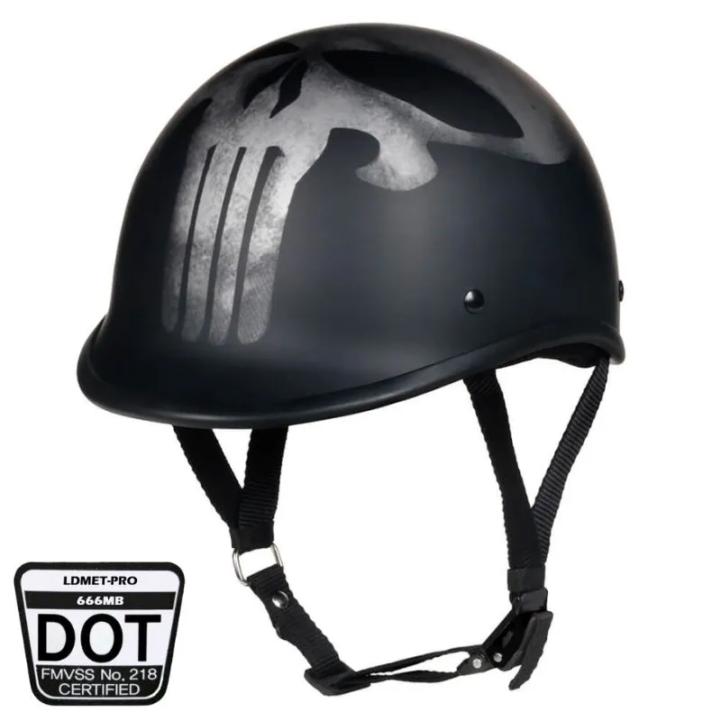 Low Profile Reversible DOT Polo Helmet / Punisher