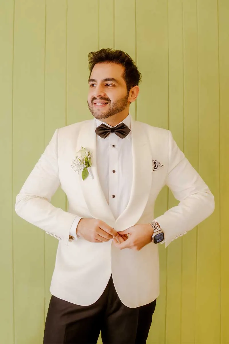Luxurious Lusso Fidanzato Atelier Tailored Two-Piece Suit for Men