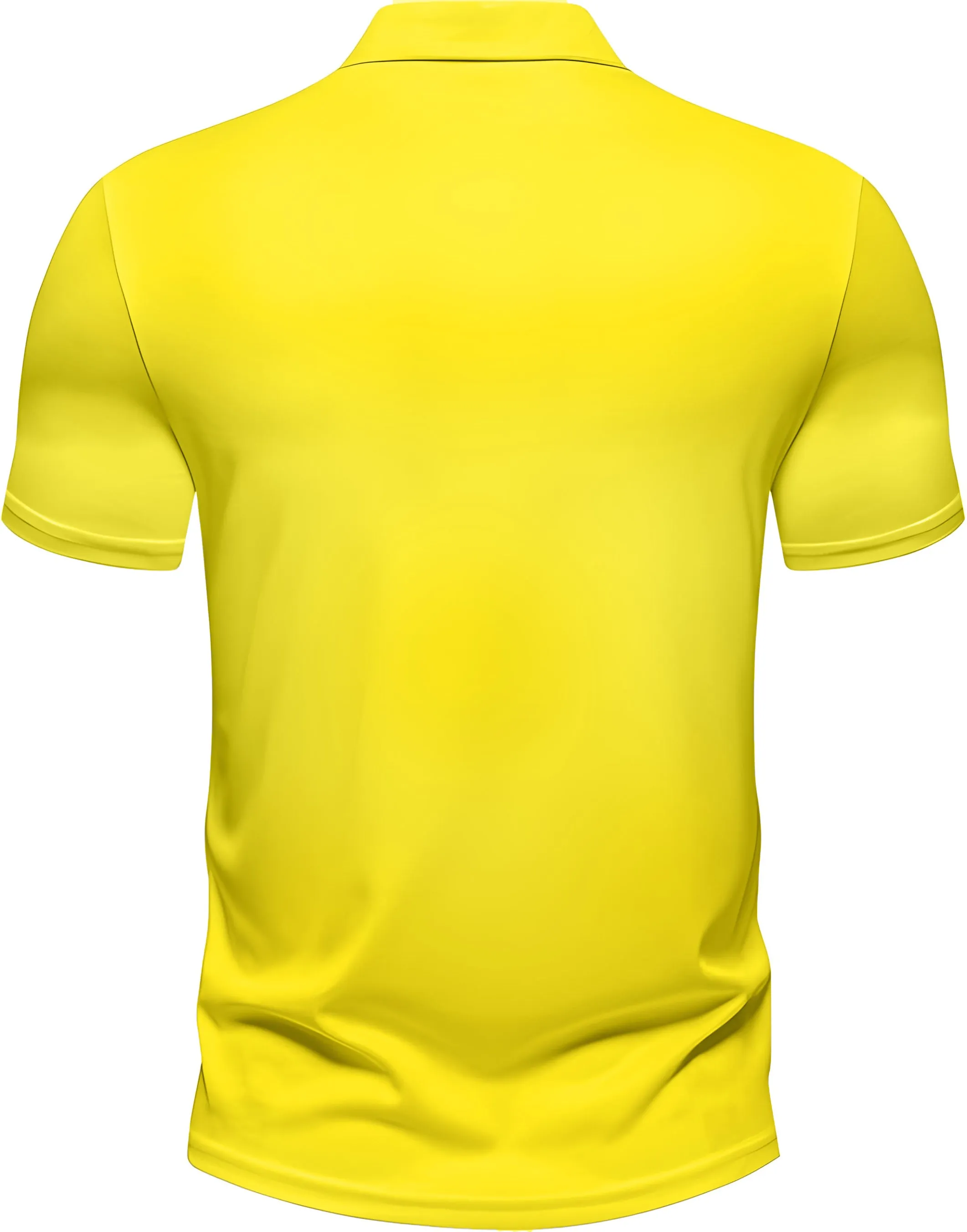 Men's Regular Fit Polo Neck Half Sleeve Solid Uniform T-Shirt | Polo T-Shirt for Men (Lemon Yellow)