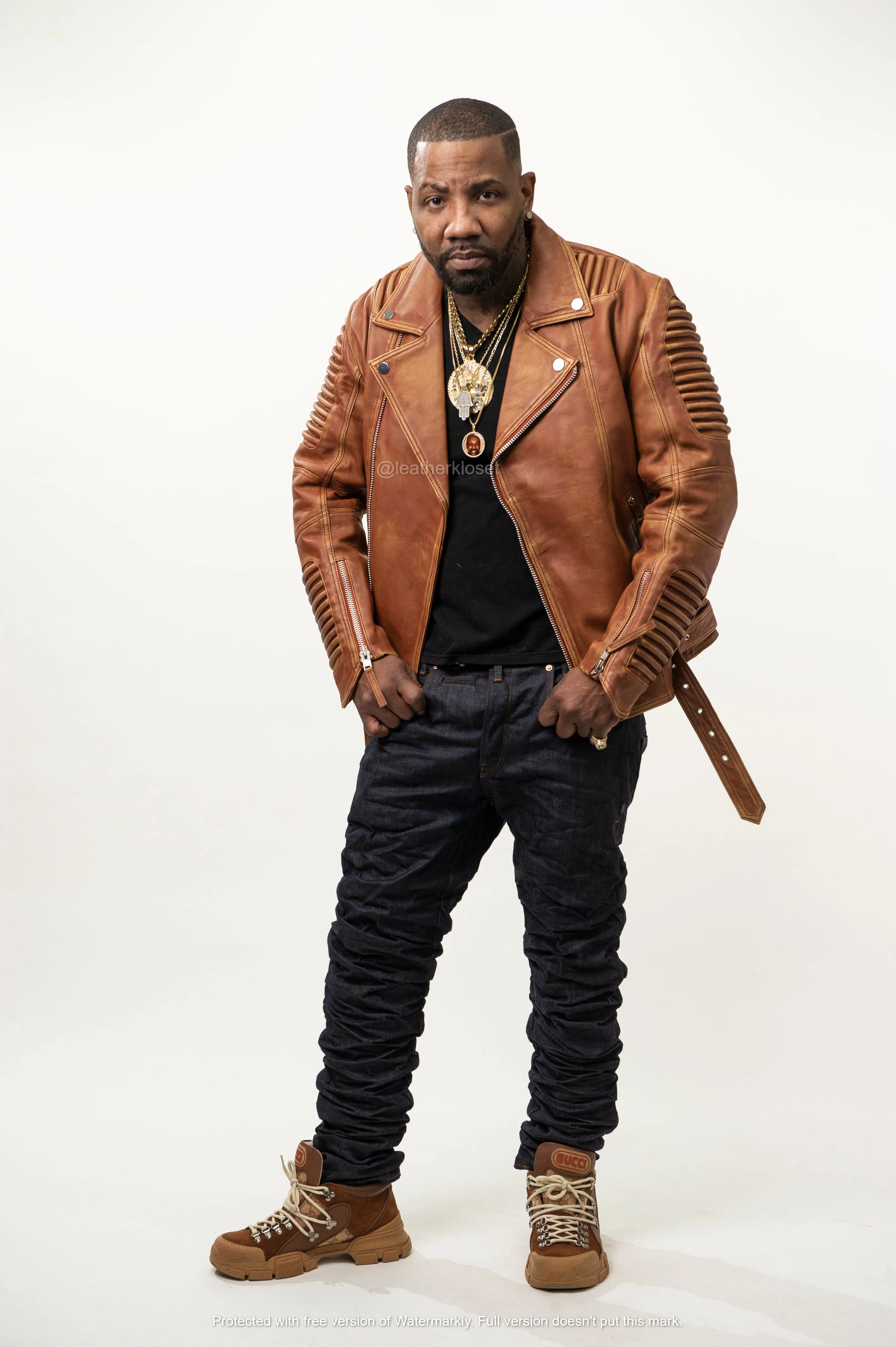 Men's Trey Biker Jacket [Caramel Crunch]