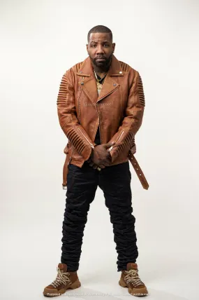 Men's Trey Biker Jacket [Caramel Crunch]