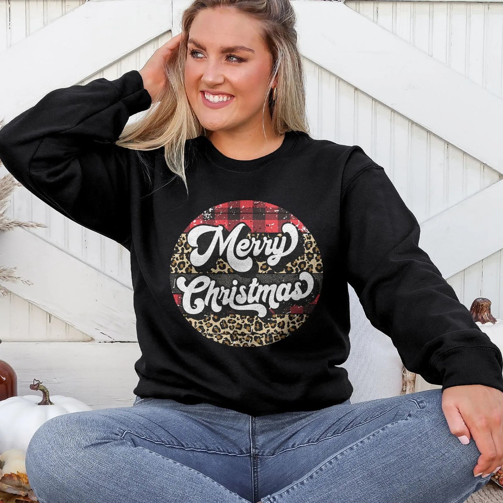 Merry Christmas - Retro Sweatshirt