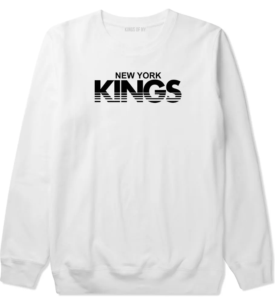New York Kings Racing Style Boys Kids Crewneck Sweatshirt