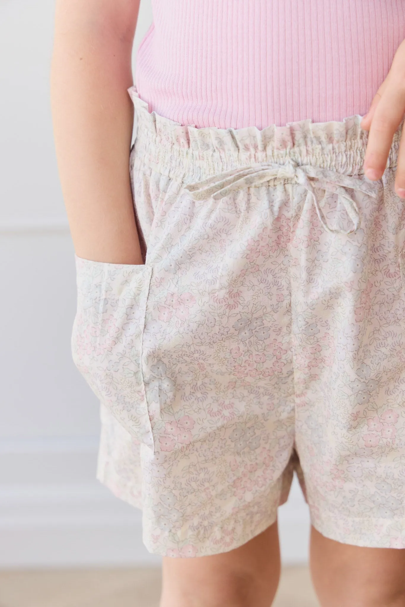 Organic Cotton Emelia Short - Azra Slightly Pink