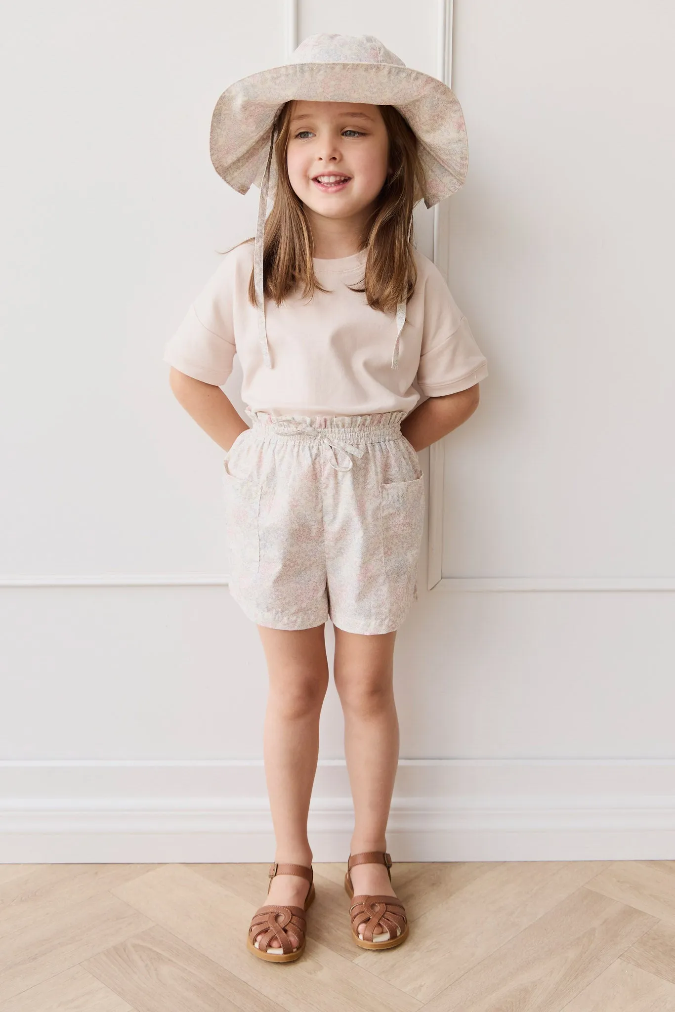 Organic Cotton Emelia Short - Azra Slightly Pink