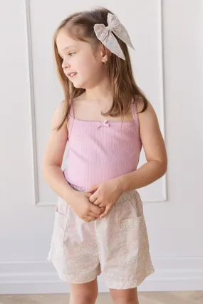 Organic Cotton Emelia Short - Azra Slightly Pink
