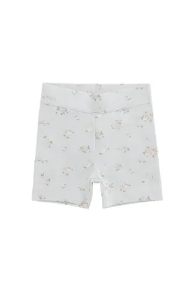 Organic Cotton Everyday Bike Short - Petite Fleur Blue