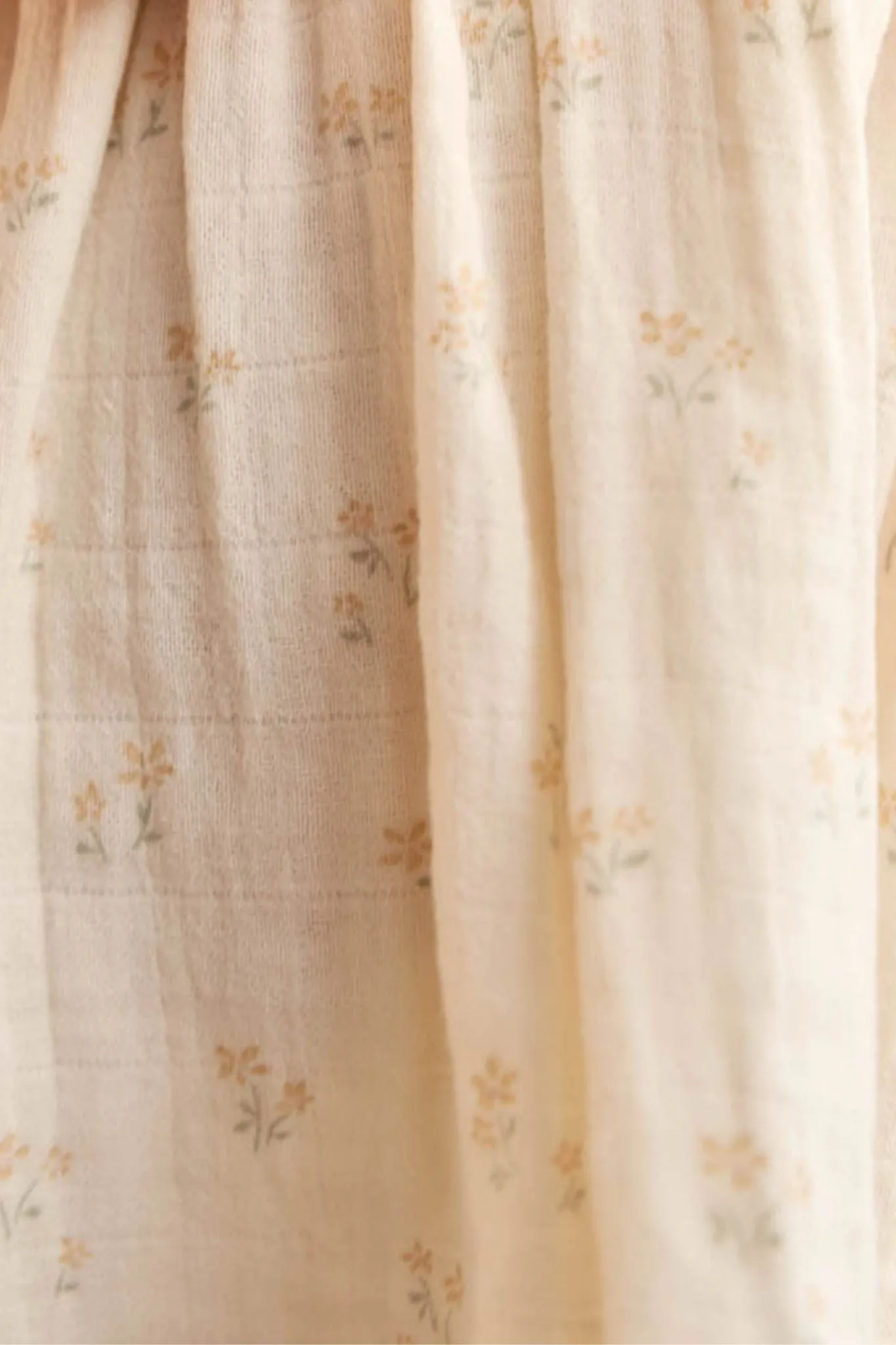 Organic Cotton Muslin Elodie Short - Pauline Chamomile