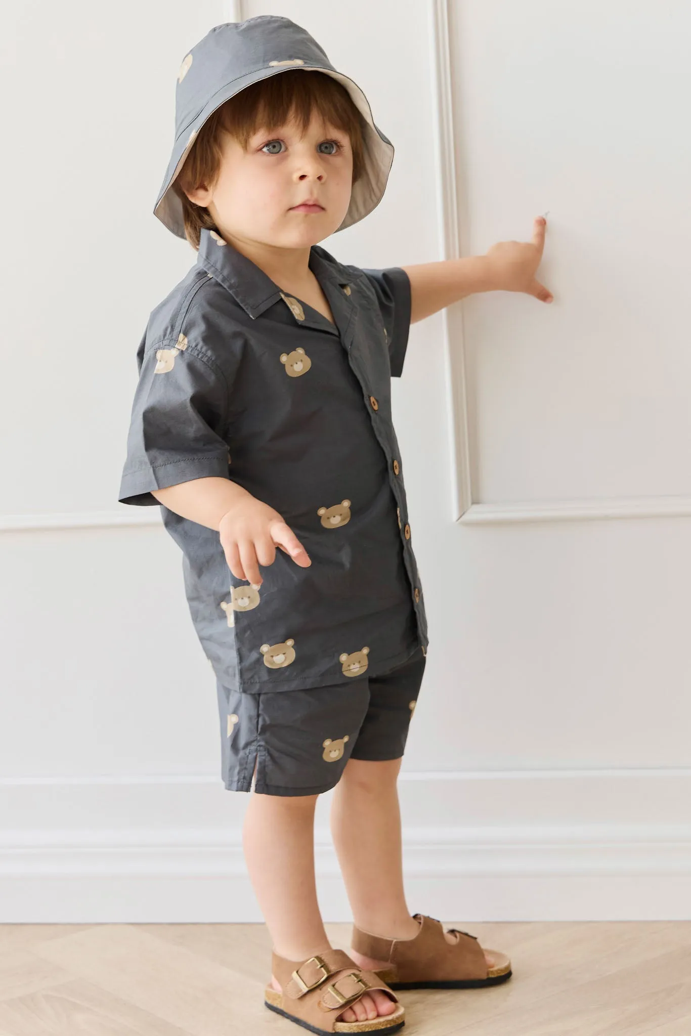 Organic Cotton Silas Short - Bobby Bears Shadow
