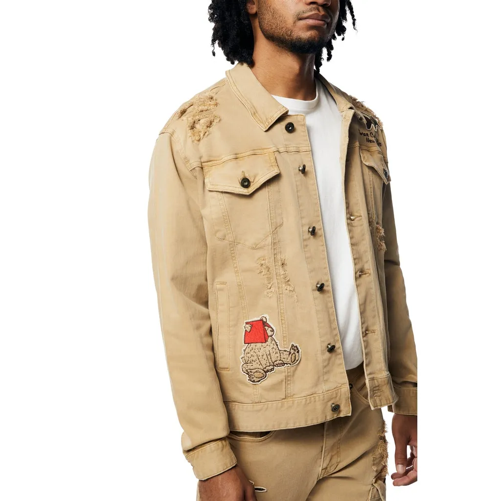 Outdoor Color Jean Jacket - Khaki