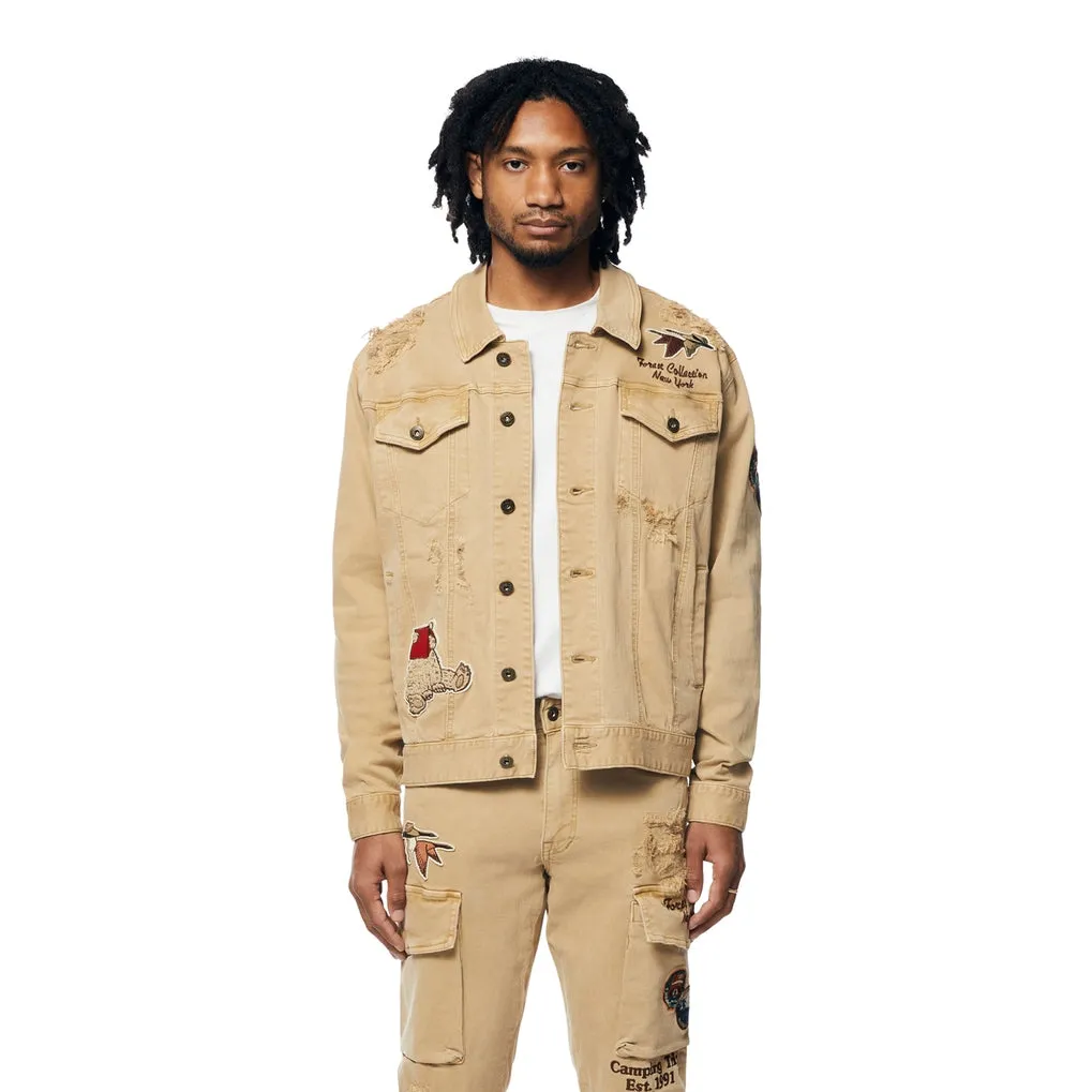 Outdoor Color Jean Jacket - Khaki