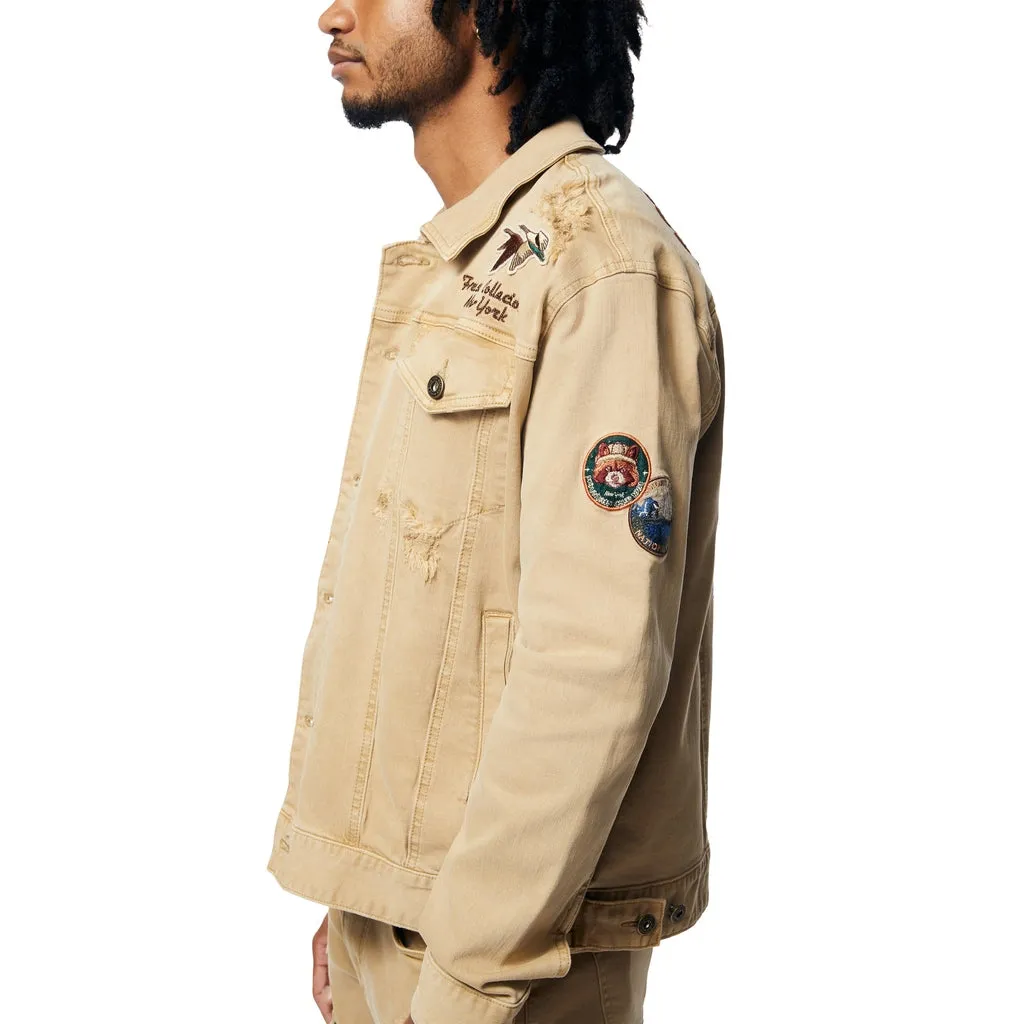 Outdoor Color Jean Jacket - Khaki