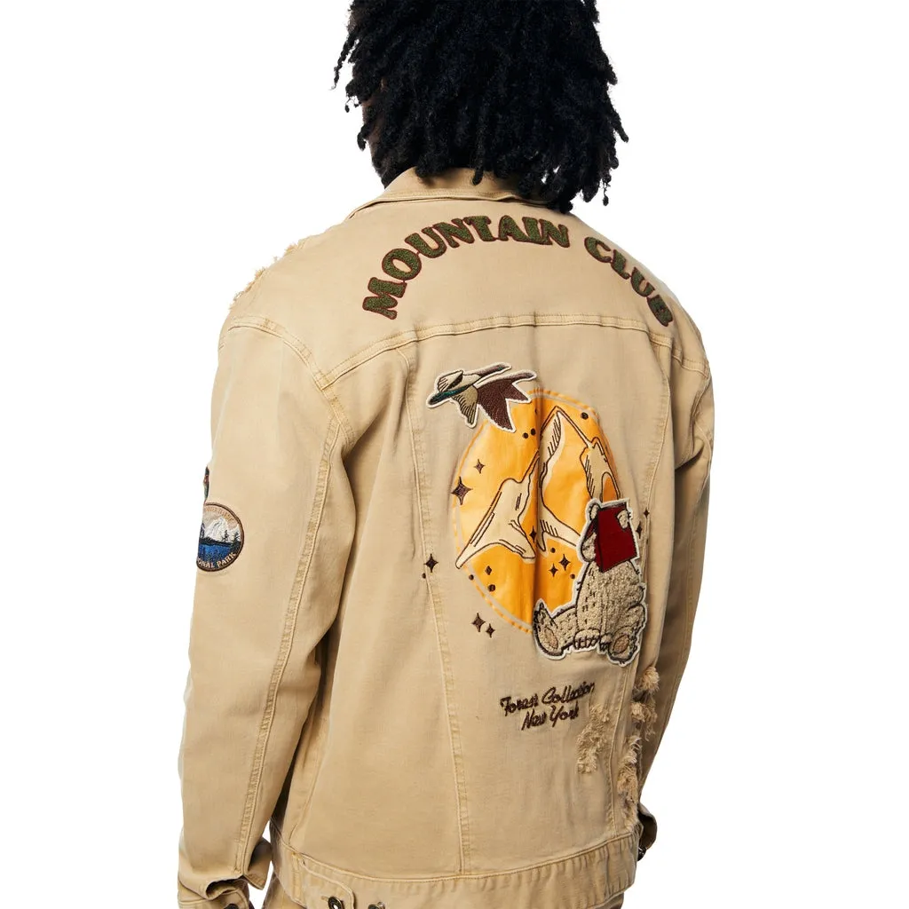 Outdoor Color Jean Jacket - Khaki