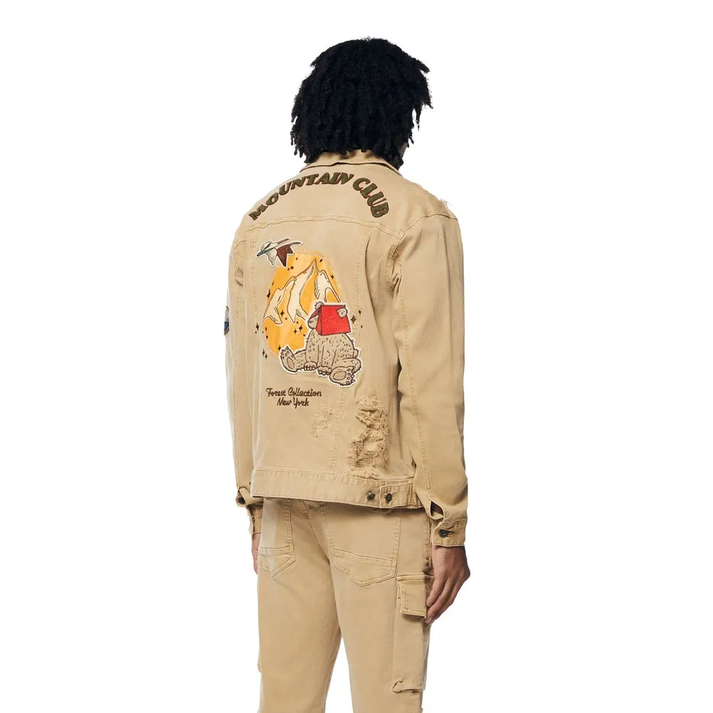 Outdoor Color Jean Jacket - Khaki