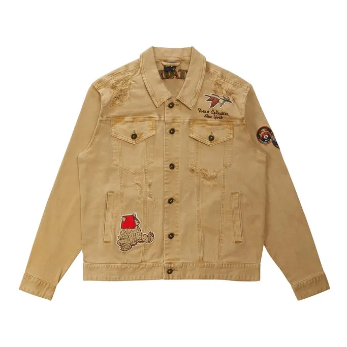 Outdoor Color Jean Jacket - Khaki