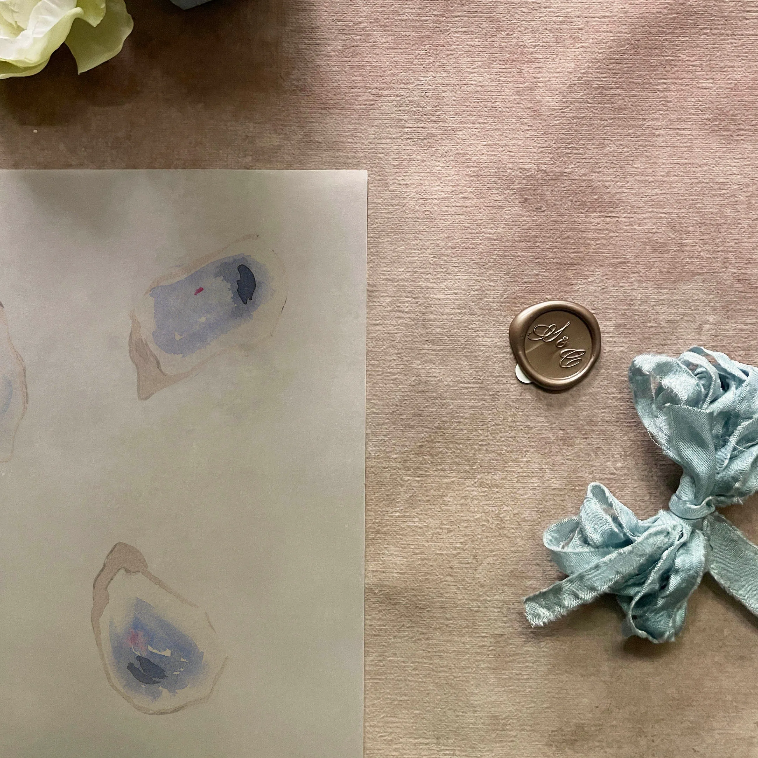 Oyster Vellum Wrap | A7 or A6 | Set of 10