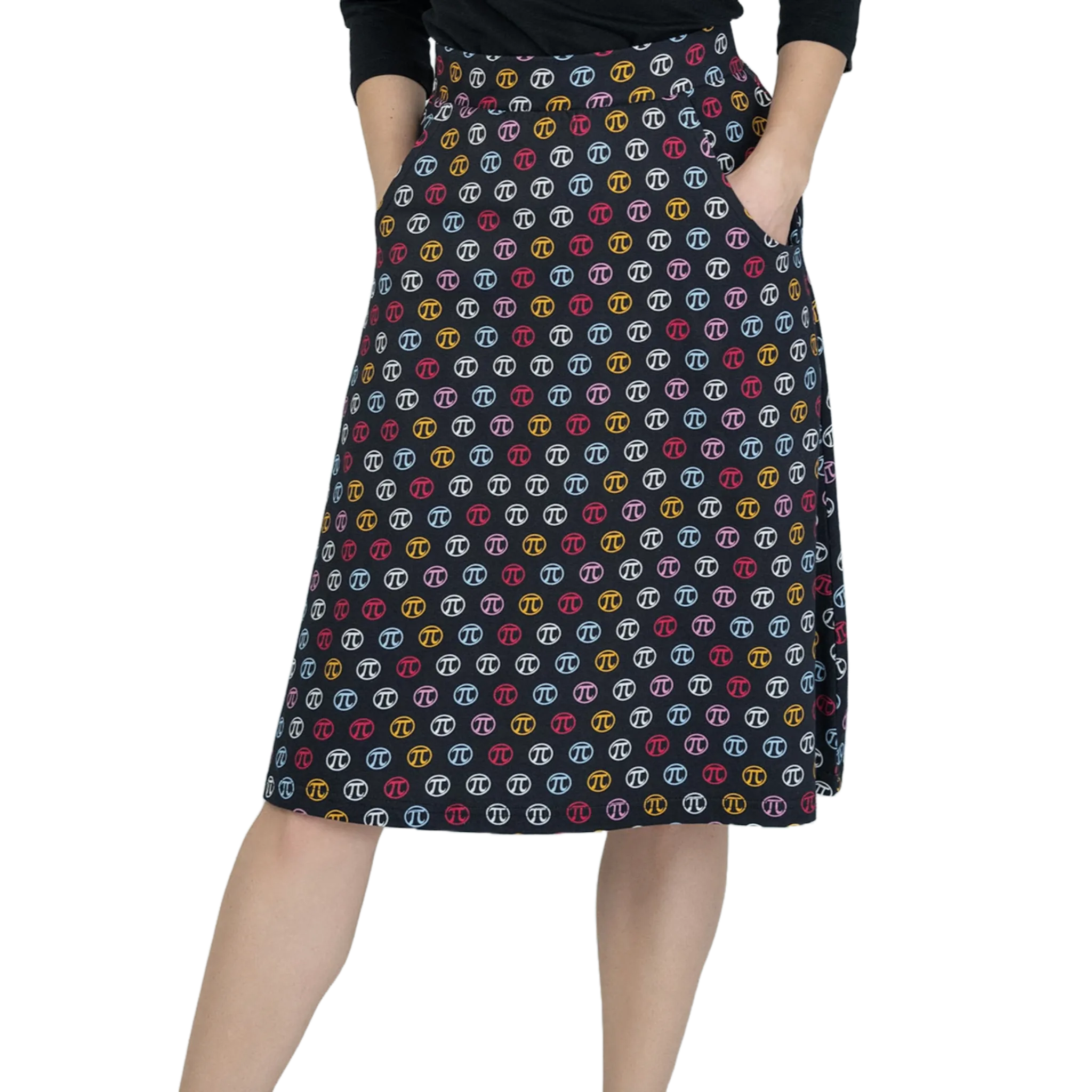 Pi Icon A-Line Skirt
