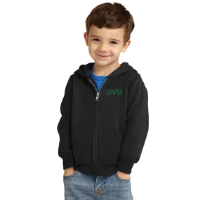 Port & Company® Toddler Core Fleece Full-Zip Hooded Sweatshirt - UVU Mono