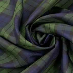 Printed Lining Design-14 Green & Navy Checks