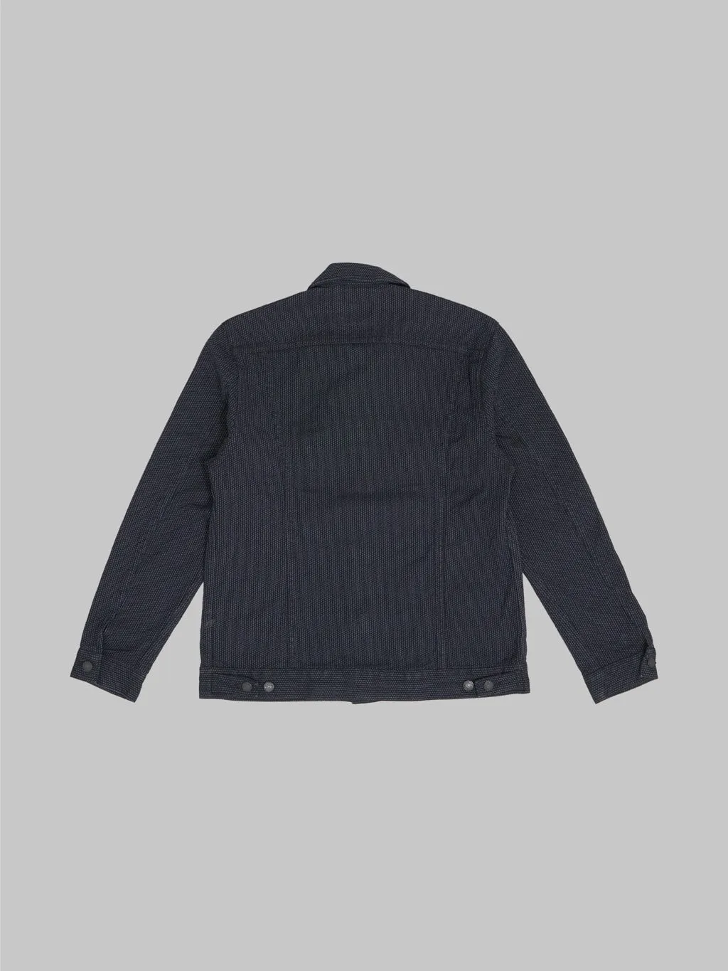 Pure Blue Japan 6117-BK Sashiko Type II Jacket Grey Black