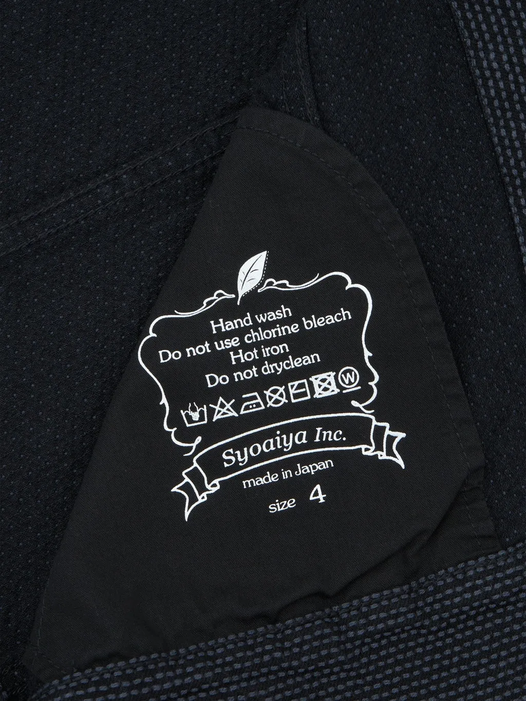 Pure Blue Japan 6117-BK Sashiko Type II Jacket Grey Black