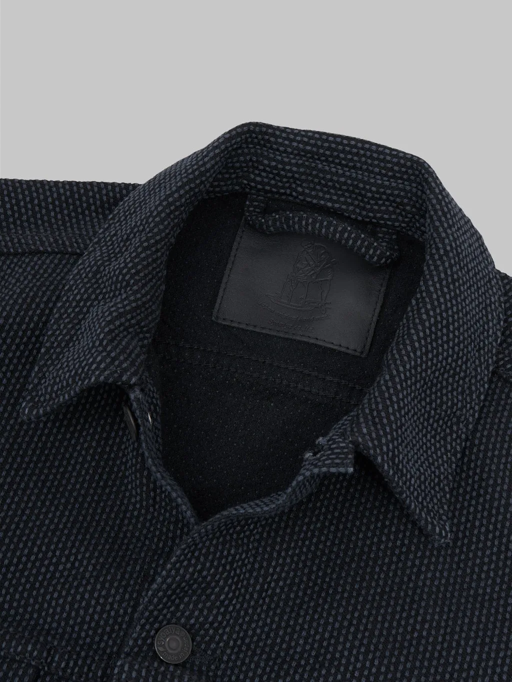 Pure Blue Japan 6117-BK Sashiko Type II Jacket Grey Black