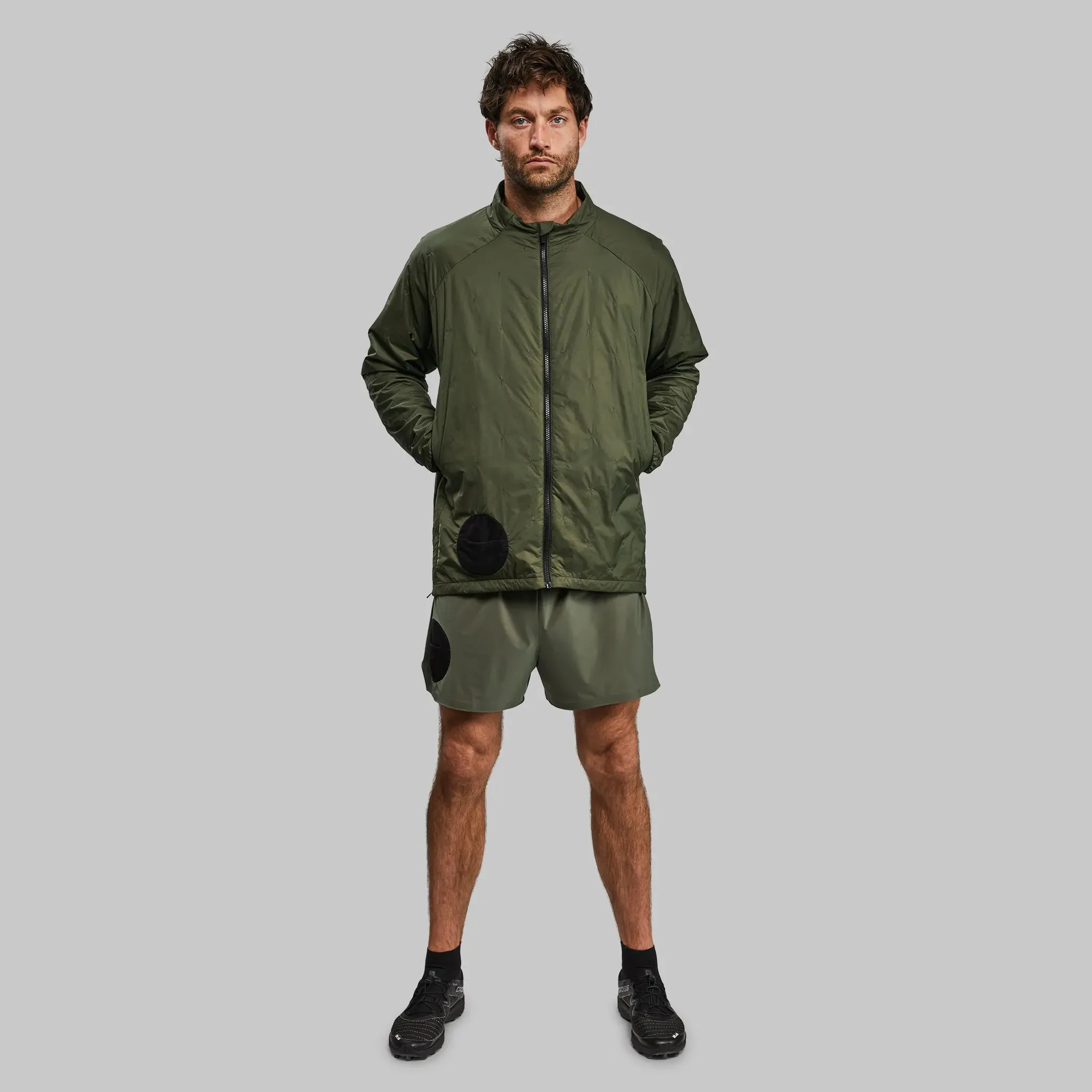 Eco-Friendly Khaki Race to Zero Puffer Jacket