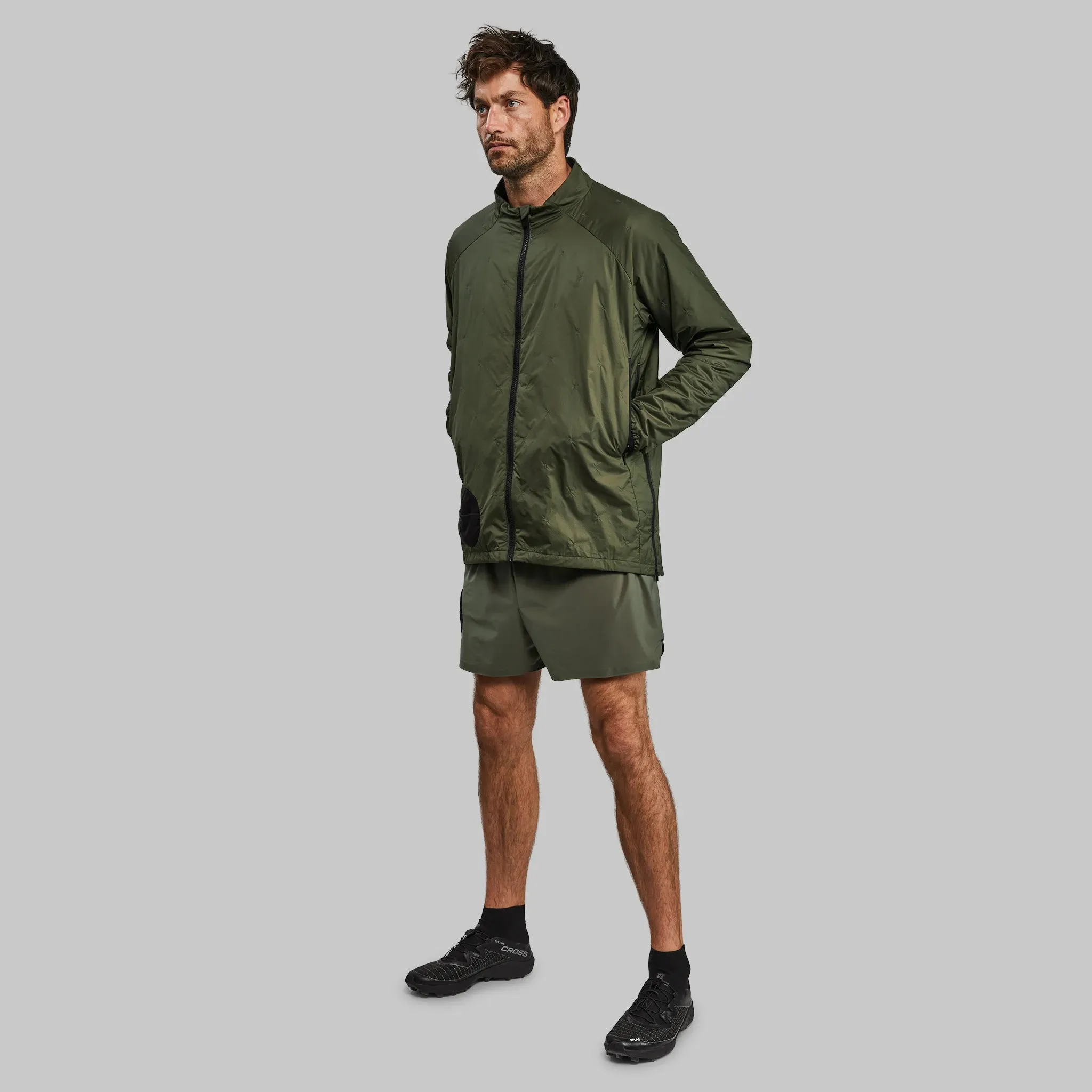 Eco-Friendly Khaki Race to Zero Puffer Jacket