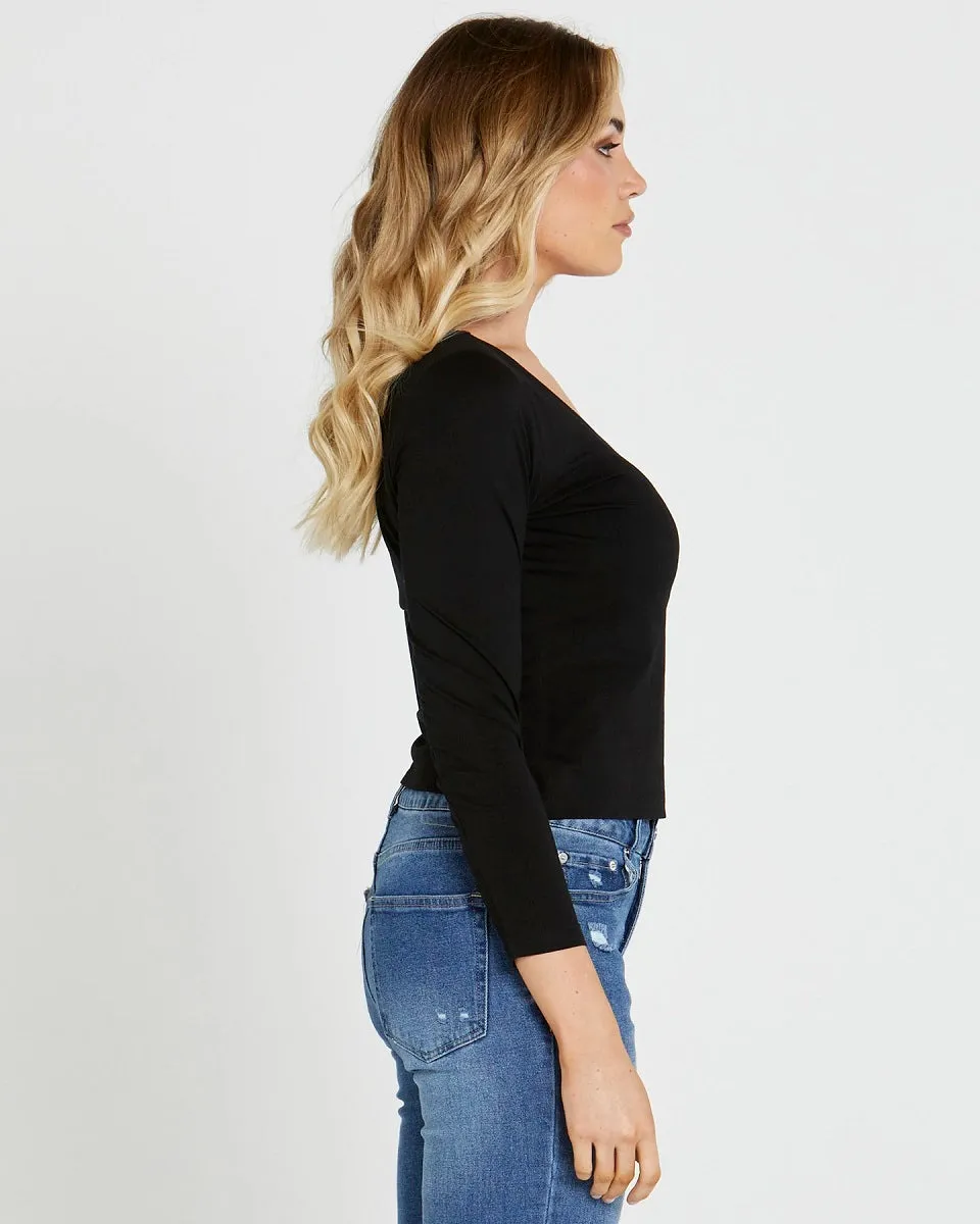 Renea Vee Top Black
