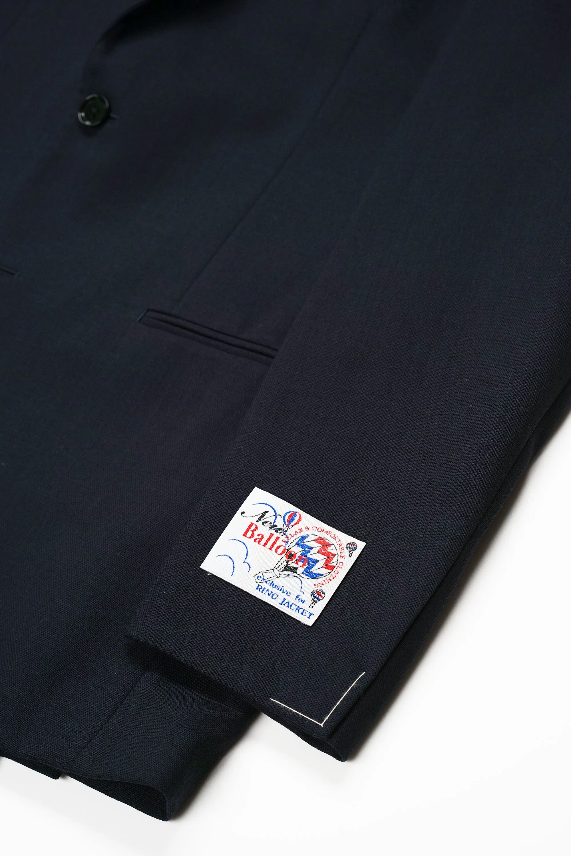 Ring Jacket 269E Navy 4-Ply Wool Suit for Men - Elegant Tailored Fit, Premium Fabric, Perfect for Formal Occasions