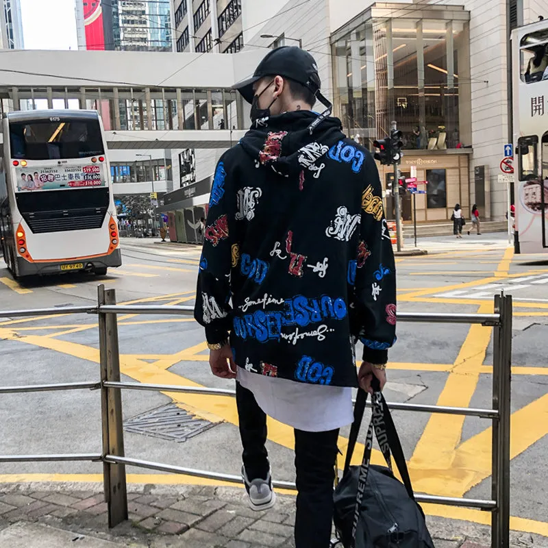 Splash-ink Graffiti Hoodie