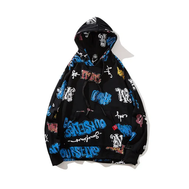 Splash-ink Graffiti Hoodie