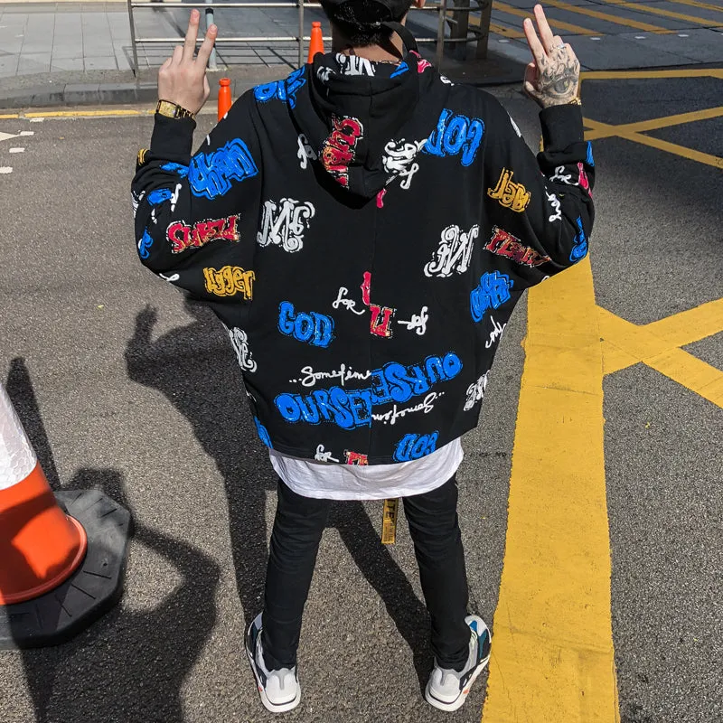 Splash-ink Graffiti Hoodie
