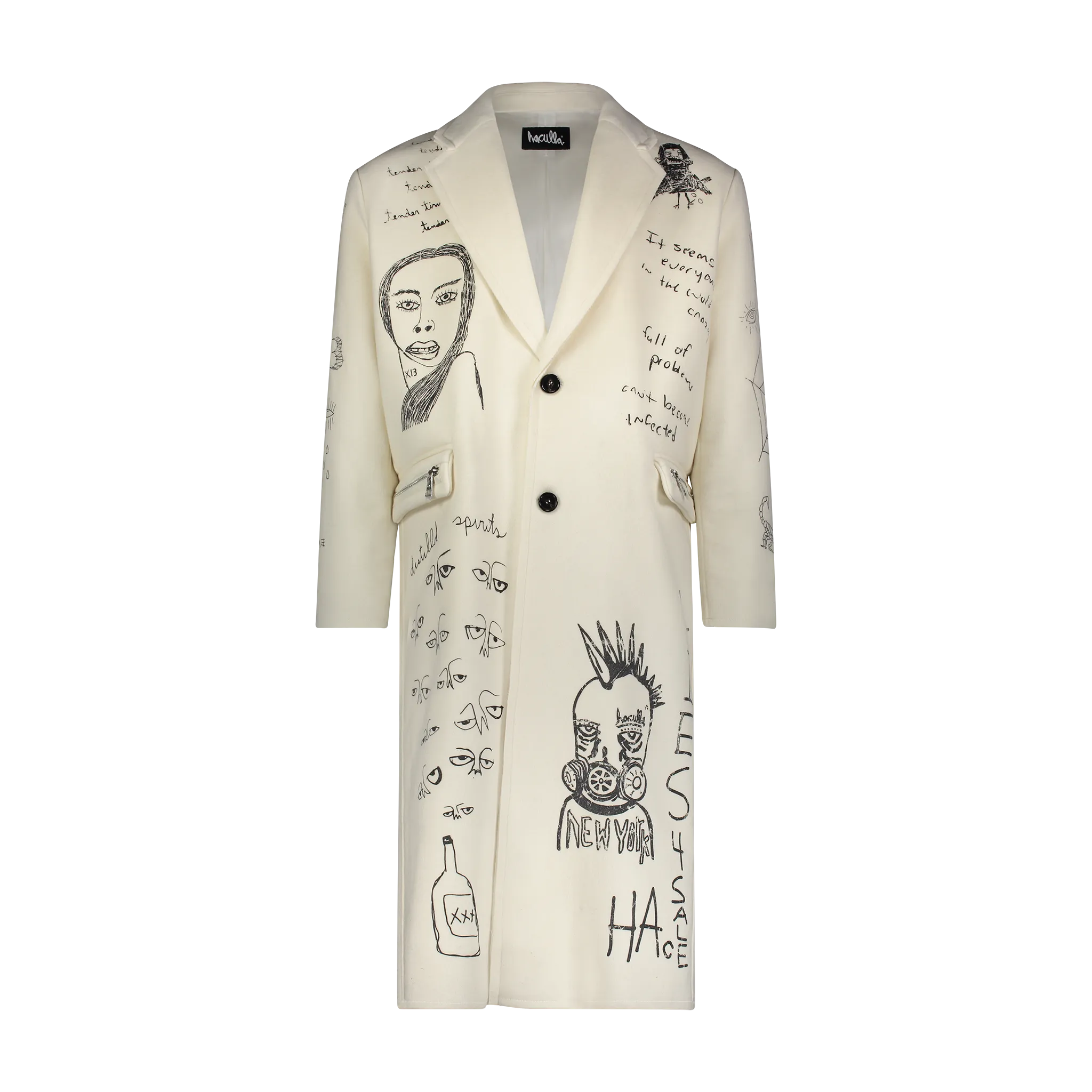 Elegant Off-White Tender Times Trench Coat for Women