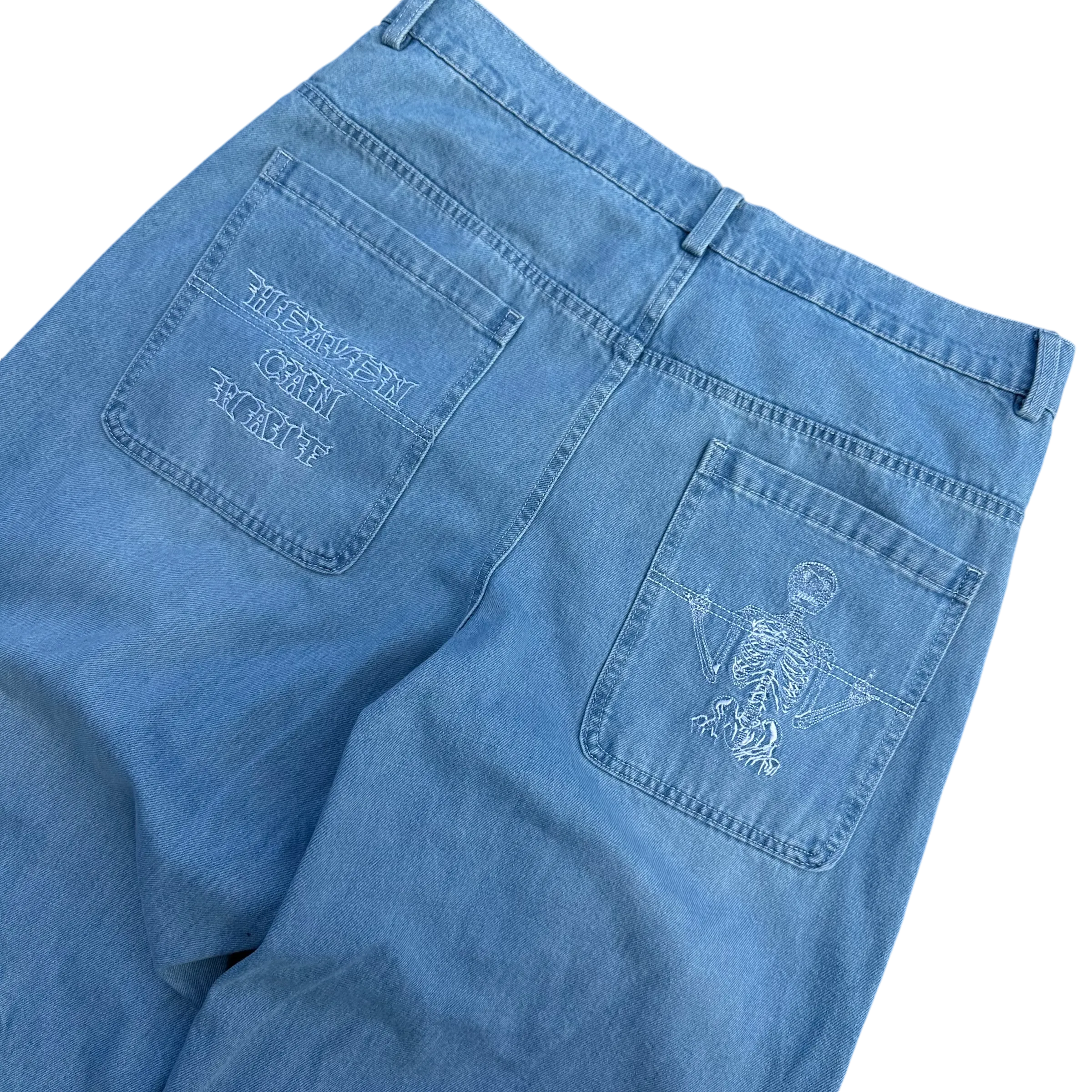 V2 SKULL JEANS (BLUE)