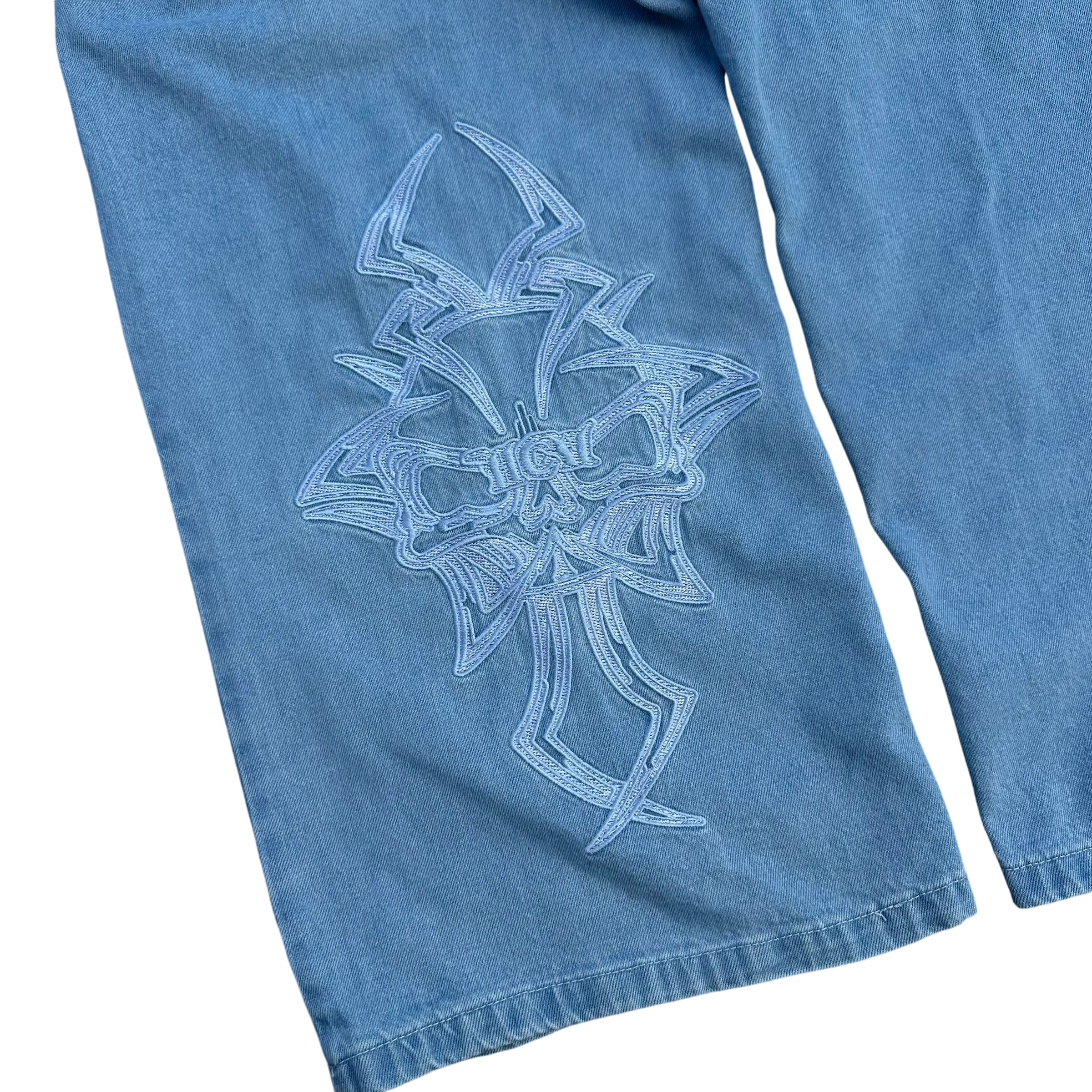 V2 SKULL JEANS (BLUE)