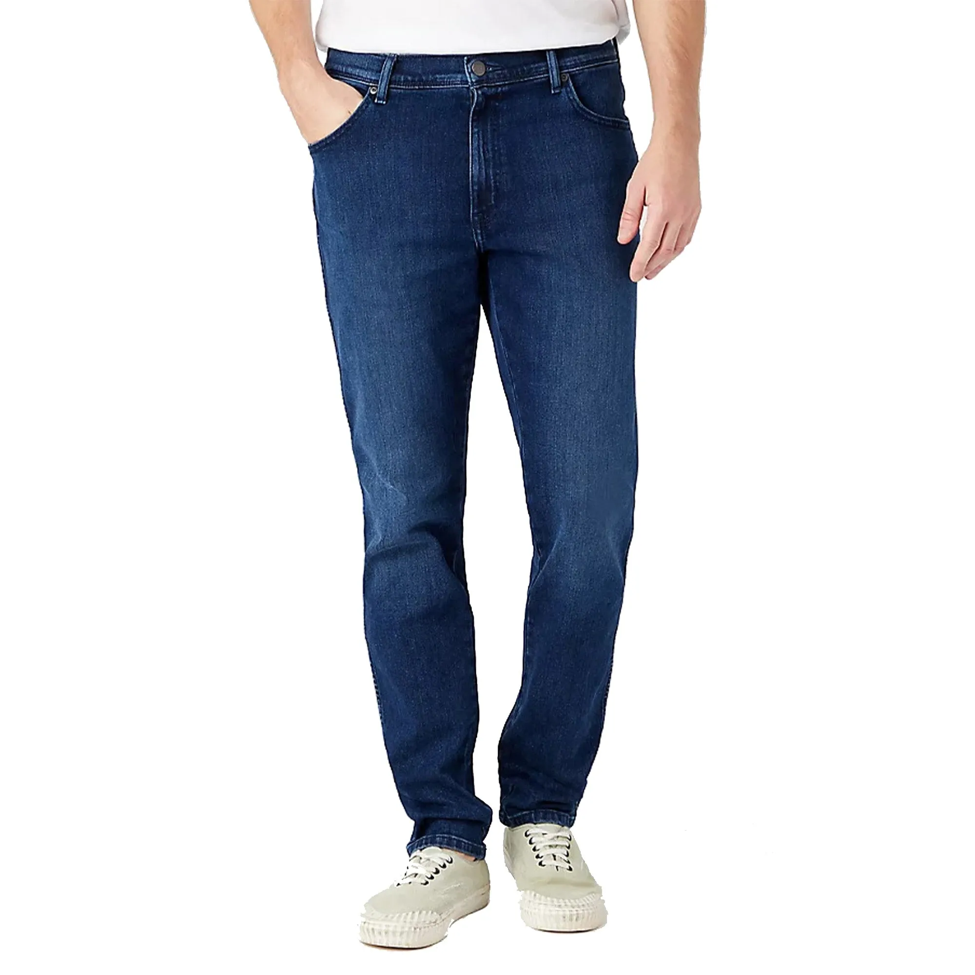 Wrangler Earthwash Jeans - Texas Slim Stretch 'Blue Gambit'