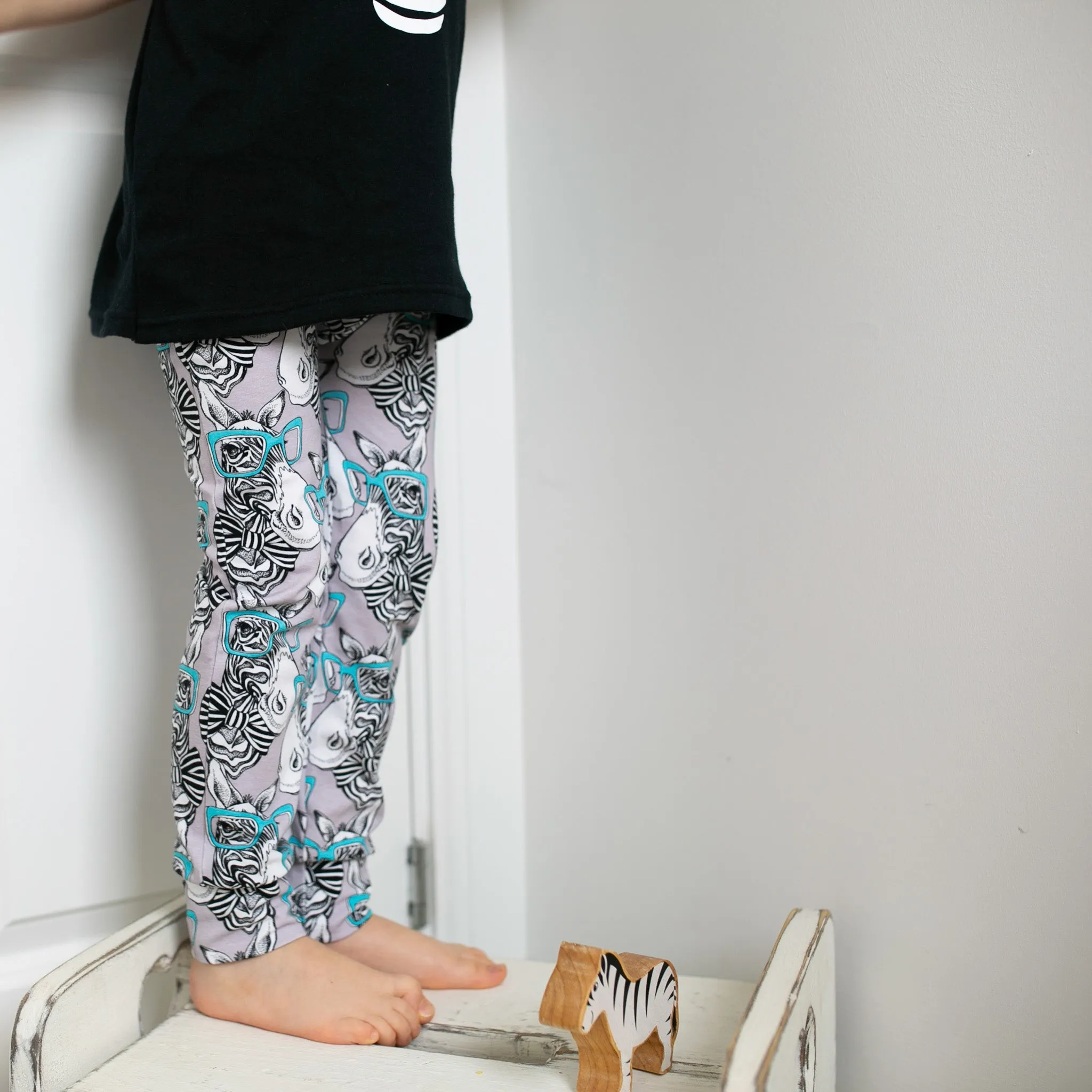 Zebra Blue specs T shirt